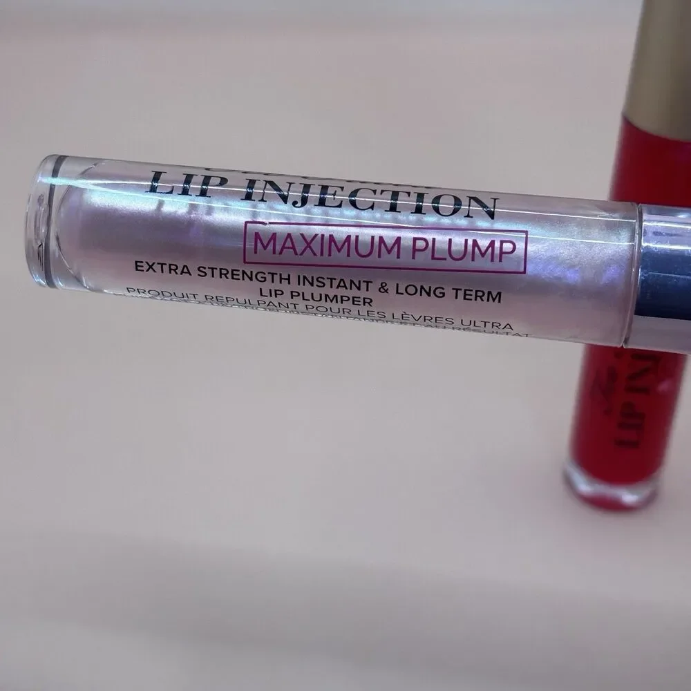Too Faced Lip Injection Extreme  Strawberry Kiss & Maximum  Plump Lip Bundle set
